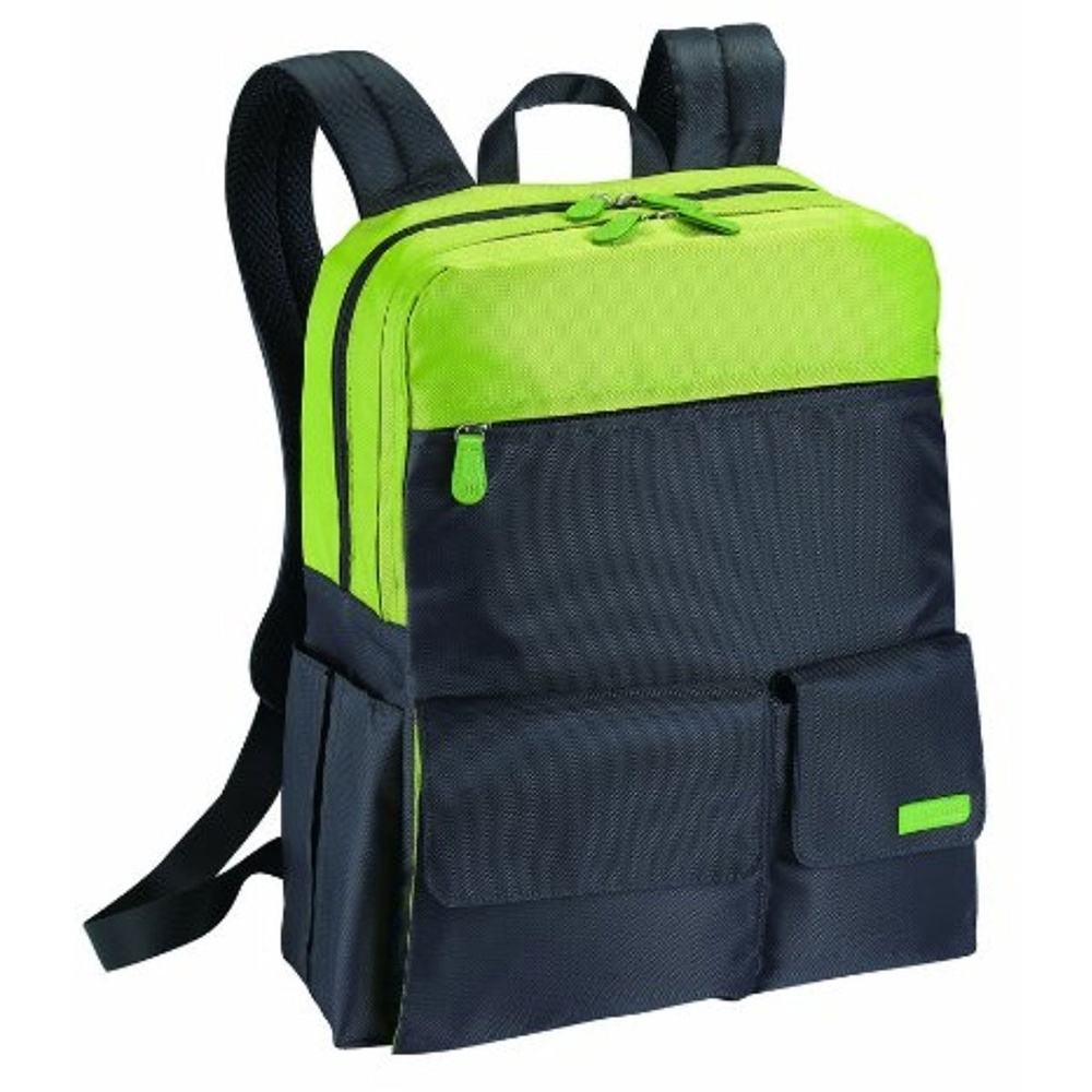 Stylish Green and Black Men's Backpack